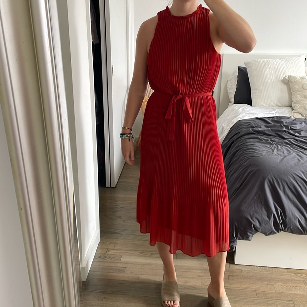 Burnt orange dress